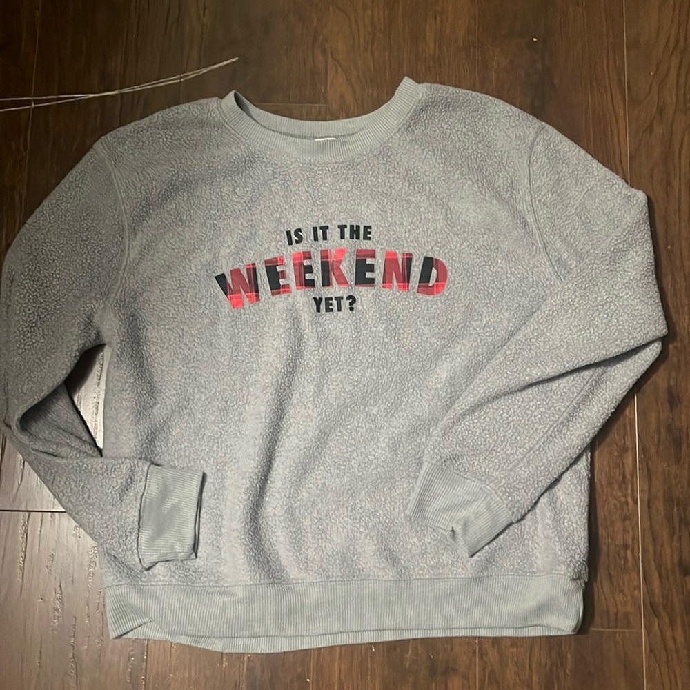 Gray soft sweatshirt